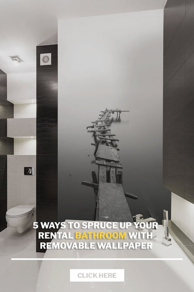 5 Ways to Spruce up your rental bathroom with removable wallpaper